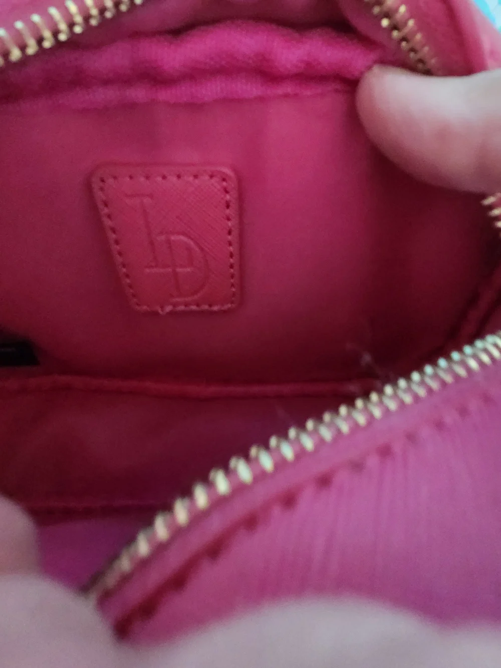 Hot Pink Crossbody Camera Bag with Gold Bow Accent